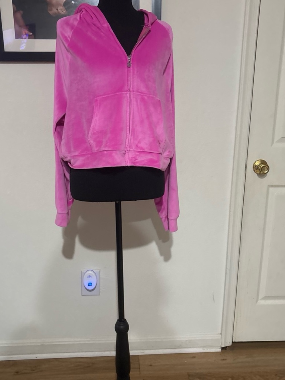 Pink Hooded Zip-Up Jacket set